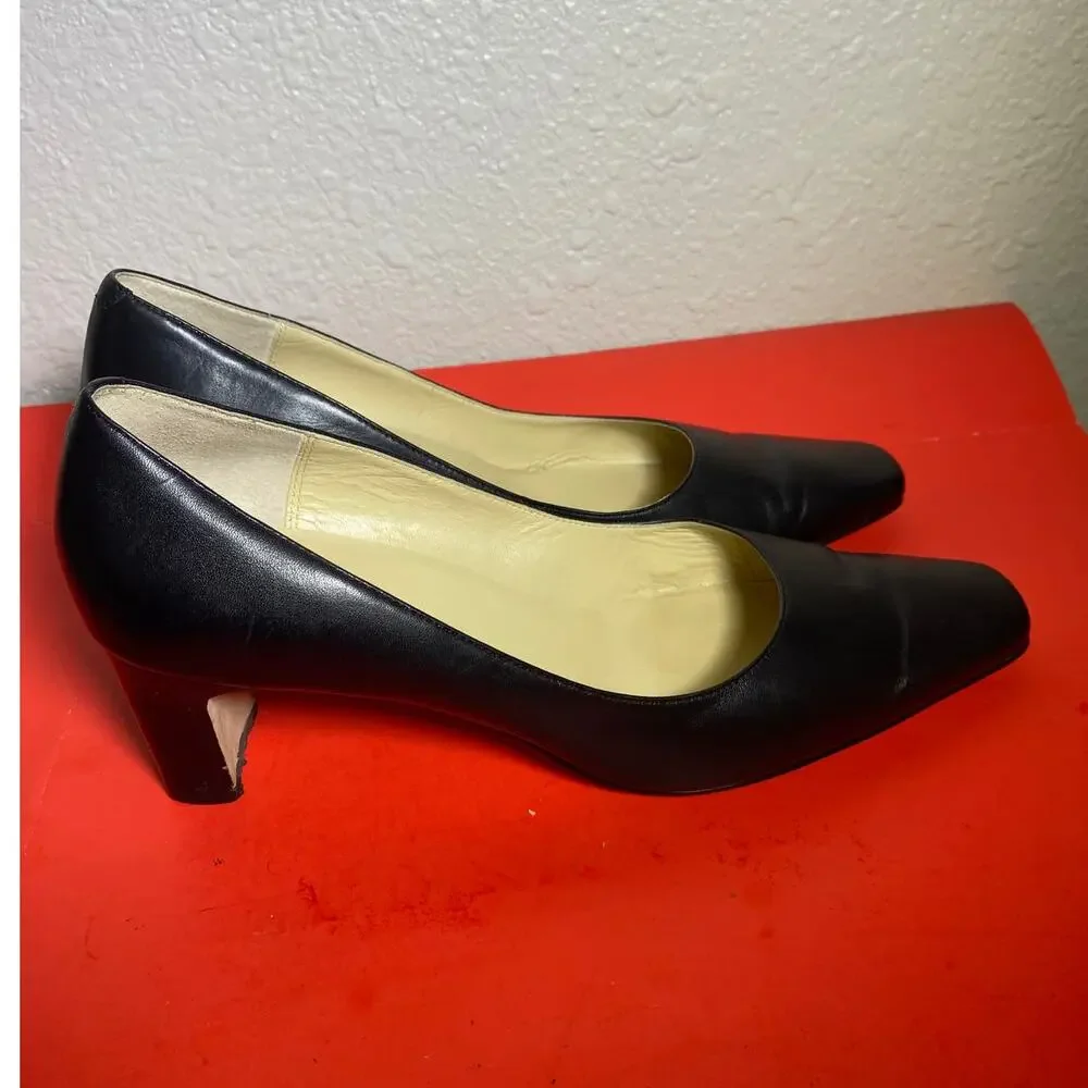 Carvela Black Leather Pumps Size 9.5 / 40 EU